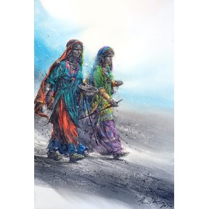 Ali Abbas, 15 x 22 inch, Watercolor on Paper, Figurative Painting, AC-AAB-325 Ali Abbas, 15 x 22 inch, Watercolor on Paper, Figurative Painting, AC-AAB-325